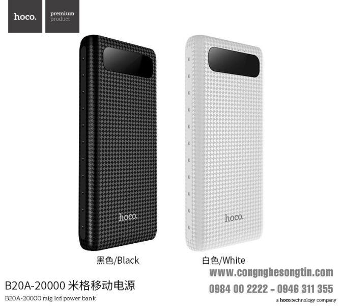 hoco-b20a-20000mah-high-capacity-portable-charger-battery-pack-dual-usb-output-power-bank-powerbank-for-smartphone-for-iphone