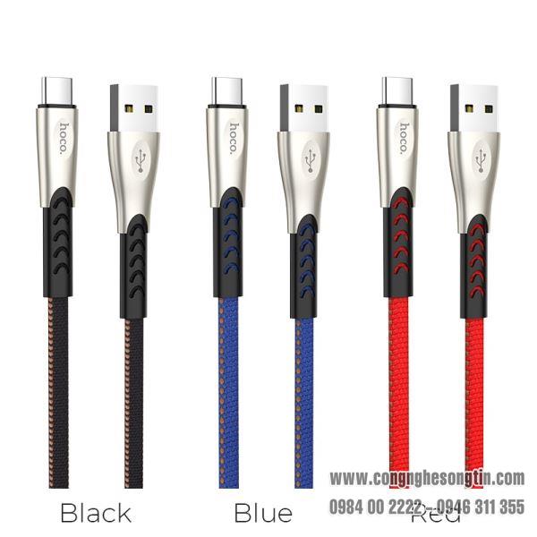 hoco-day-cap-sac-nhanh-u48-cong-type-c-boc-vai-thoi-trang-120cm